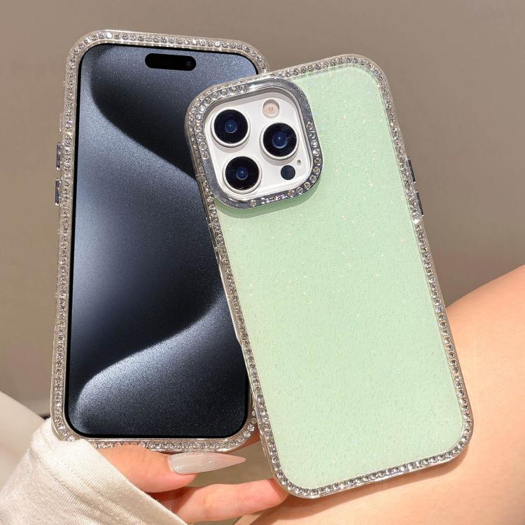For iPhone 15 Pro Max Colorful Glitter TPU Hybrid IMD Full Coverage Phone Case