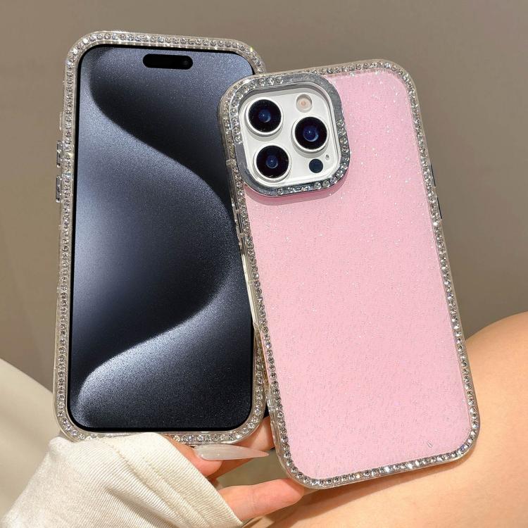 For iPhone 15 Pro Max Colorful Glitter TPU Hybrid IMD Full Coverage Phone Case