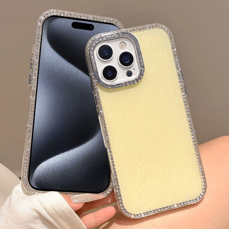 For iPhone 15 Pro Max Colorful Glitter TPU Hybrid IMD Full Coverage Phone Case