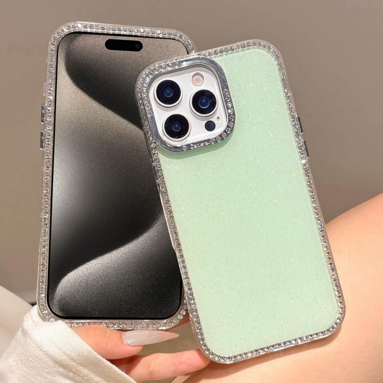 For iPhone 15 Pro Colorful Glitter TPU Hybrid IMD Full Coverage Phone Case
