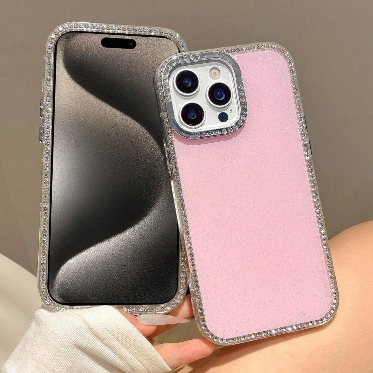 For iPhone 15 Pro Colorful Glitter TPU Hybrid IMD Full Coverage Phone Case