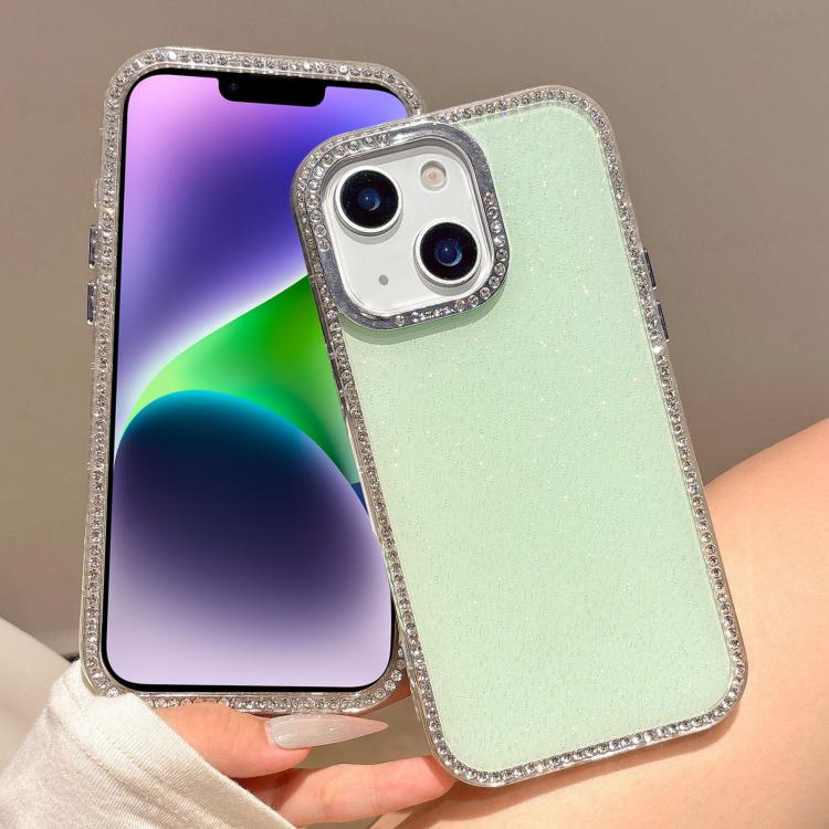 For iPhone 15 Plus / 14 Plus Colorful Glitter TPU Hybrid IMD Full Coverage Phone Case