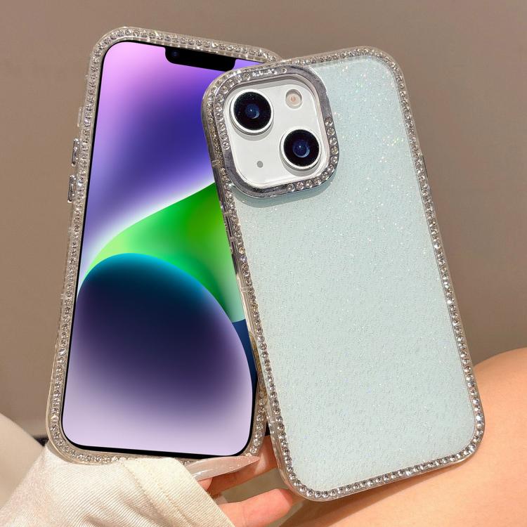 For iPhone 15 Plus / 14 Plus Colorful Glitter TPU Hybrid IMD Full Coverage Phone Case