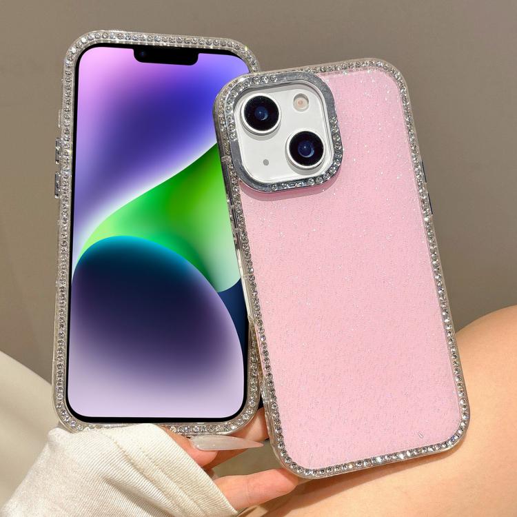 For iPhone 15 Plus / 14 Plus Colorful Glitter TPU Hybrid IMD Full Coverage Phone Case