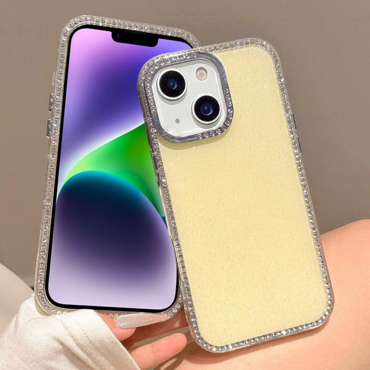 For iPhone 15 Plus / 14 Plus Colorful Glitter TPU Hybrid IMD Full Coverage Phone Case