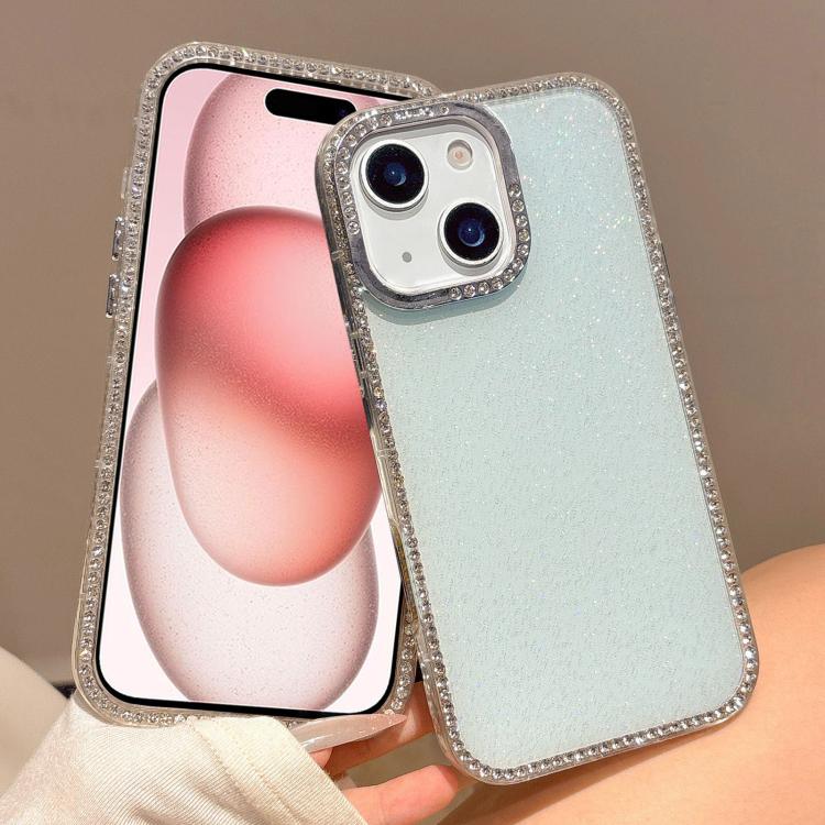 For iPhone 15 Colorful Glitter TPU Hybrid IMD Full Coverage Phone Case