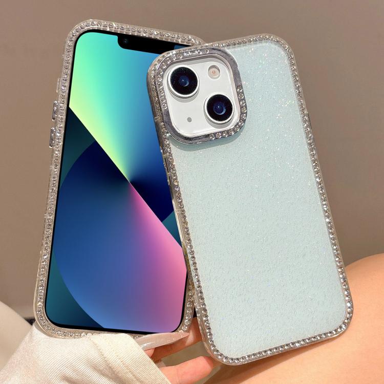 For iPhone 13 / 14 Colorful Glitter TPU Hybrid IMD Full Coverage Phone Case