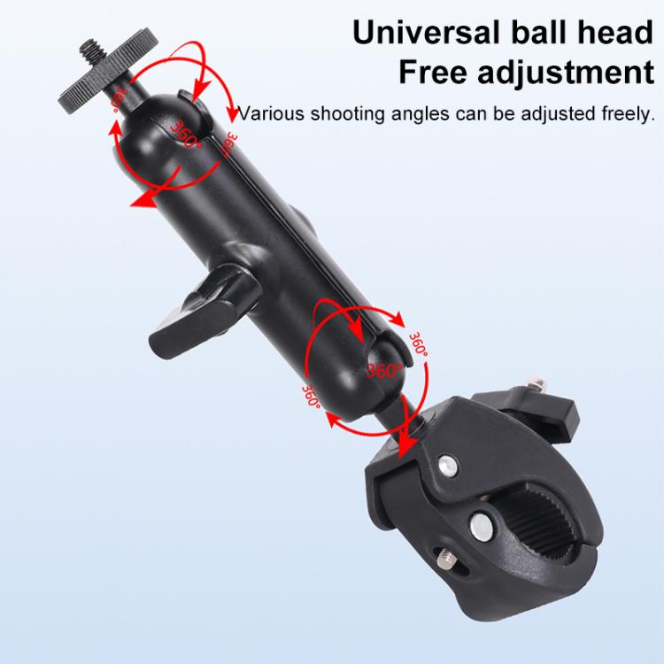 Universal Action Camera Bicycle Handlebar Clamp, Size:L 24cm - Black