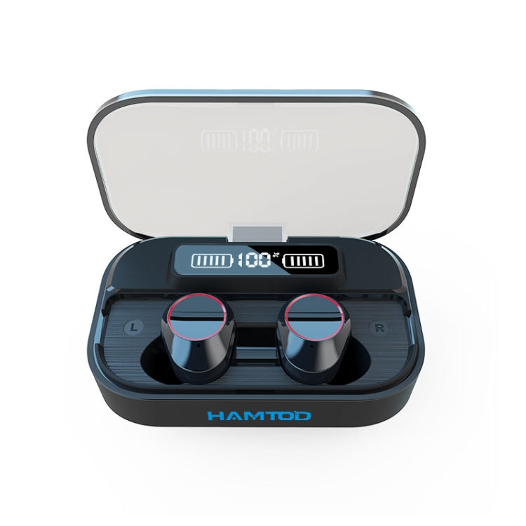 HAMTOD G02 Pro Bluetooth 5.1 Waterproof TWS Bluetooth Earphone with Charging Box