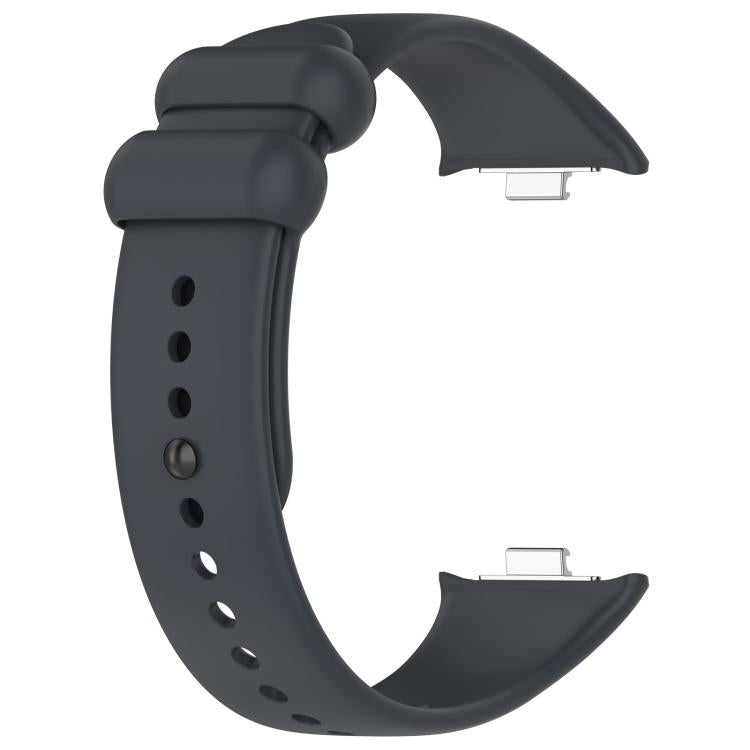 For Xiaomi Band 10 Pro/9 Pro/Redmi Watch 6/5/4 xDfind Solid Color Black Buckle Silicone Watch Band