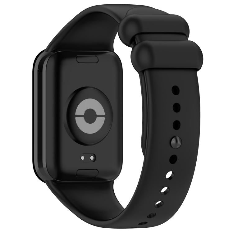 For Xiaomi Band 10 Pro/9 Pro/Redmi Watch 6/5/4 xDfind Solid Color Black Buckle Silicone Watch Band