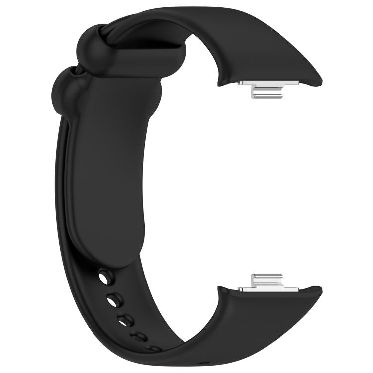 For Xiaomi Band 10 Pro/9 Pro/Redmi Watch 6/5/4 xDfind Solid Color Black Buckle Silicone Watch Band