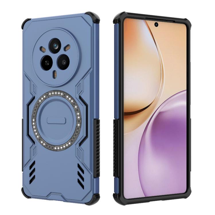 For Realme 14 Pro 5G Global Butterfly Armor MagSafe Magnetic Ring Shockproof Phone Case