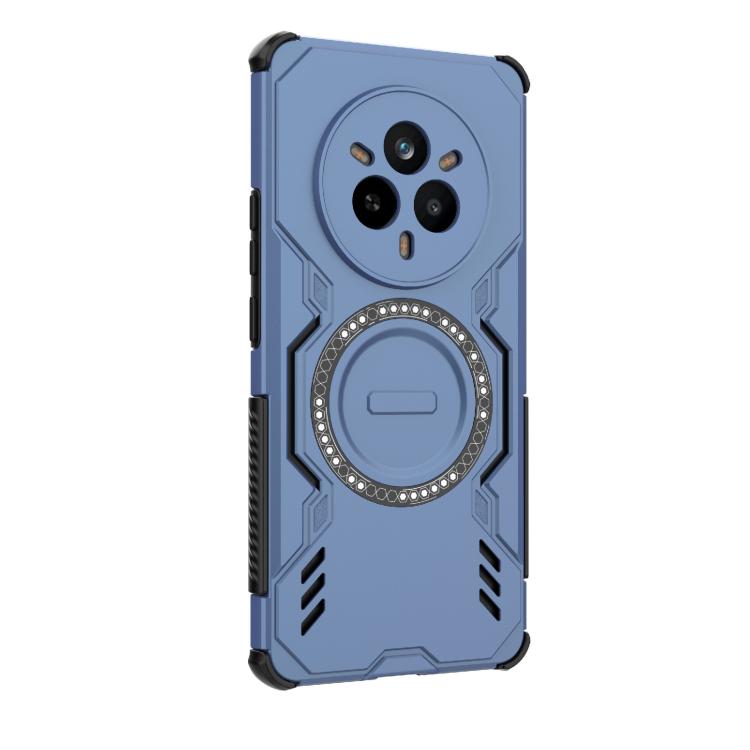 For Realme 14 Pro 5G Global Butterfly Armor MagSafe Magnetic Ring Shockproof Phone Case
