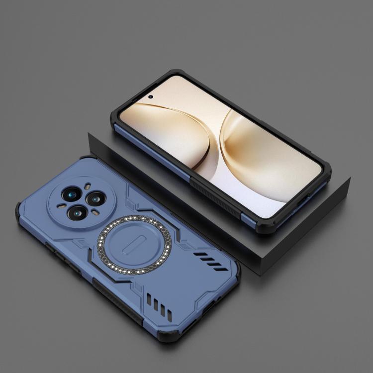 For Realme 14 Pro+ 5G Butterfly Armor MagSafe Magnetic Ring Shockproof Phone Case