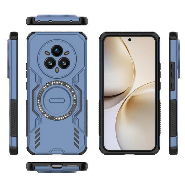 For Realme 14 Pro+ 5G Butterfly Armor MagSafe Magnetic Ring Shockproof Phone Case