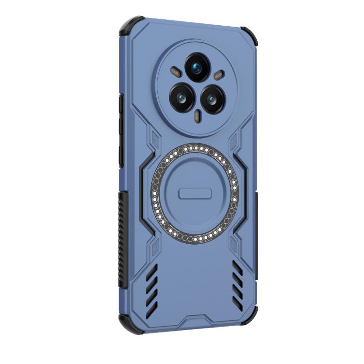 For Realme 14 Pro+ 5G Butterfly Armor MagSafe Magnetic Ring Shockproof Phone Case