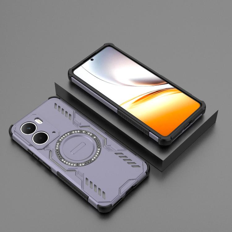 For Realme Neo7x 5G Butterfly Armor MagSafe Magnetic Ring Shockproof Phone Case