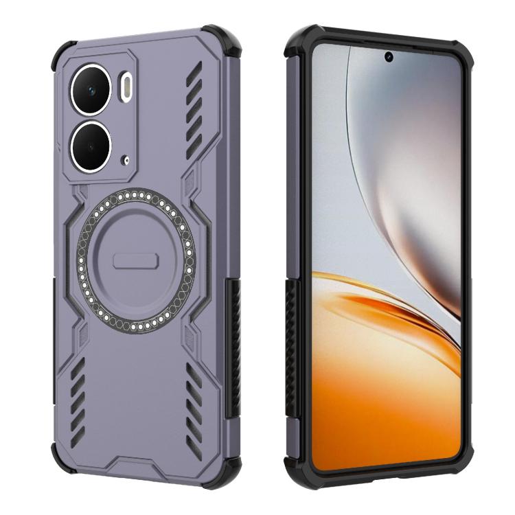 For Realme Neo7x 5G Butterfly Armor MagSafe Magnetic Ring Shockproof Phone Case
