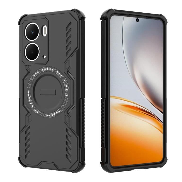 For Realme Neo7x 5G Butterfly Armor MagSafe Magnetic Ring Shockproof Phone Case