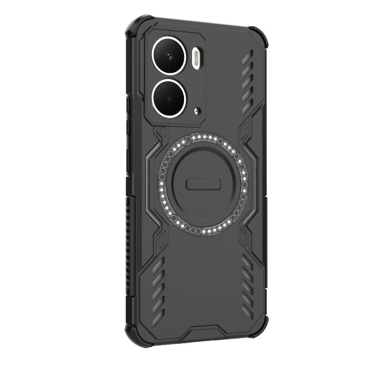 For Realme Neo7x 5G Butterfly Armor MagSafe Magnetic Ring Shockproof Phone Case
