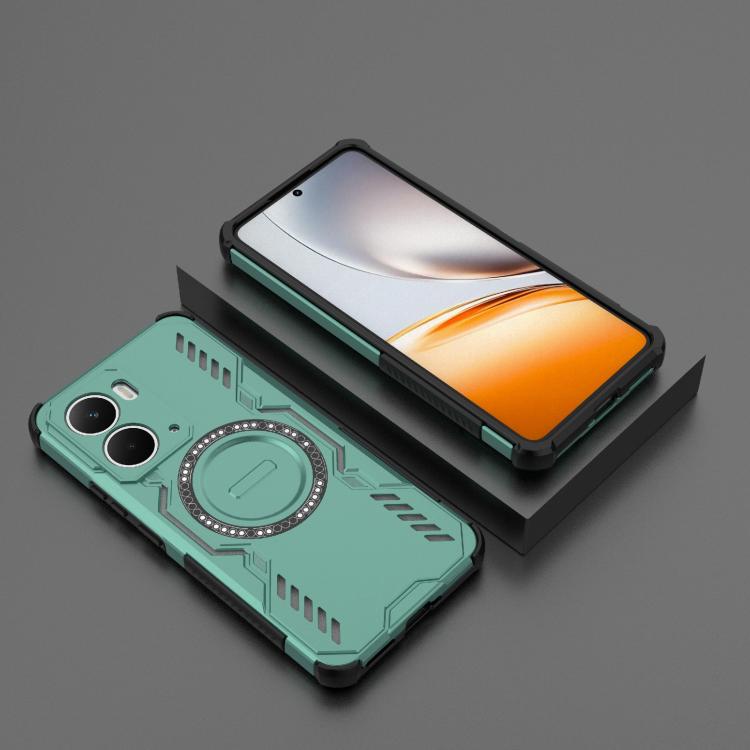 For Realme Neo7x 5G Butterfly Armor MagSafe Magnetic Ring Shockproof Phone Case