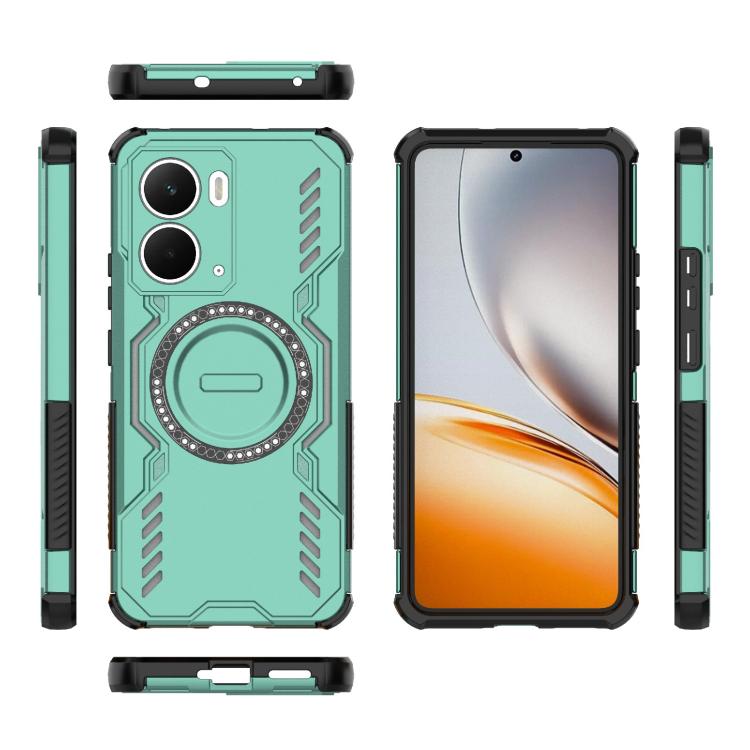 For Realme Neo7x 5G Butterfly Armor MagSafe Magnetic Ring Shockproof Phone Case