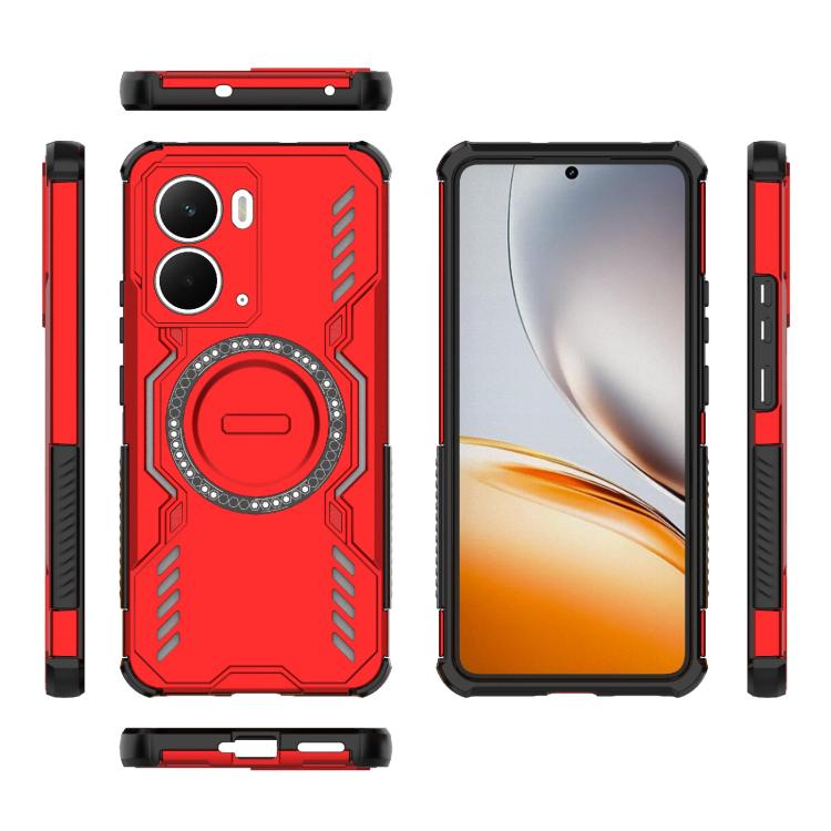 For Realme Neo7x 5G Butterfly Armor MagSafe Magnetic Ring Shockproof Phone Case