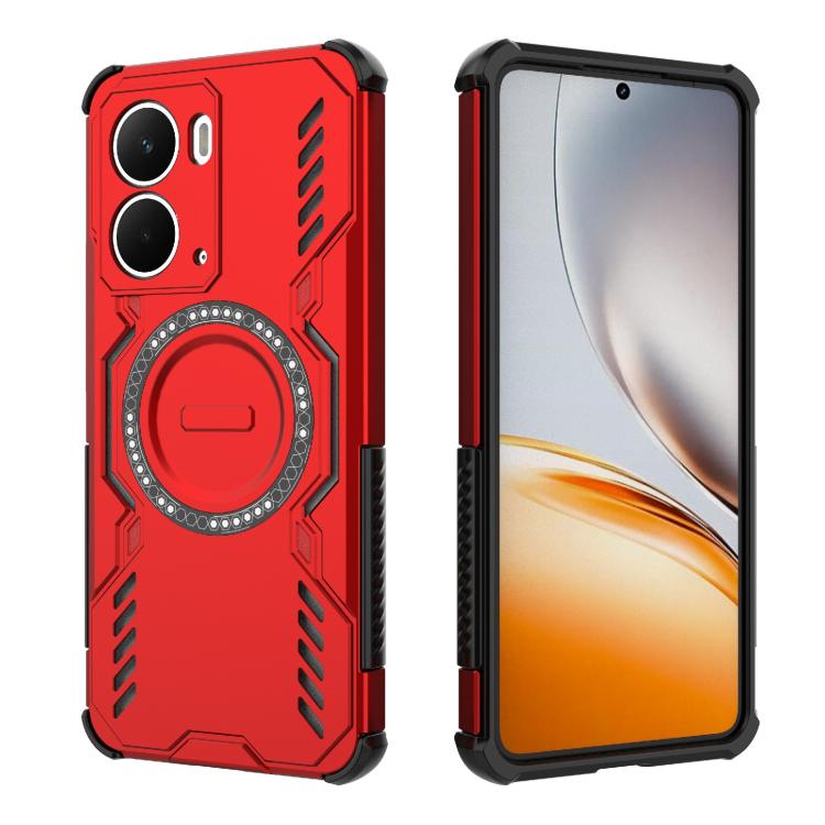 For Realme Neo7x 5G Butterfly Armor MagSafe Magnetic Ring Shockproof Phone Case