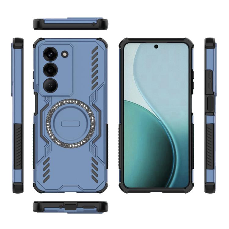 For Realme V60 Pro 5G Butterfly Armor MagSafe Magnetic Ring Shockproof Phone Case