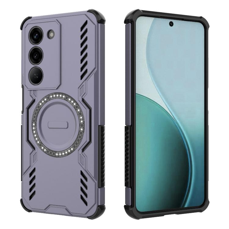 For Realme V60 Pro 5G Butterfly Armor MagSafe Magnetic Ring Shockproof Phone Case
