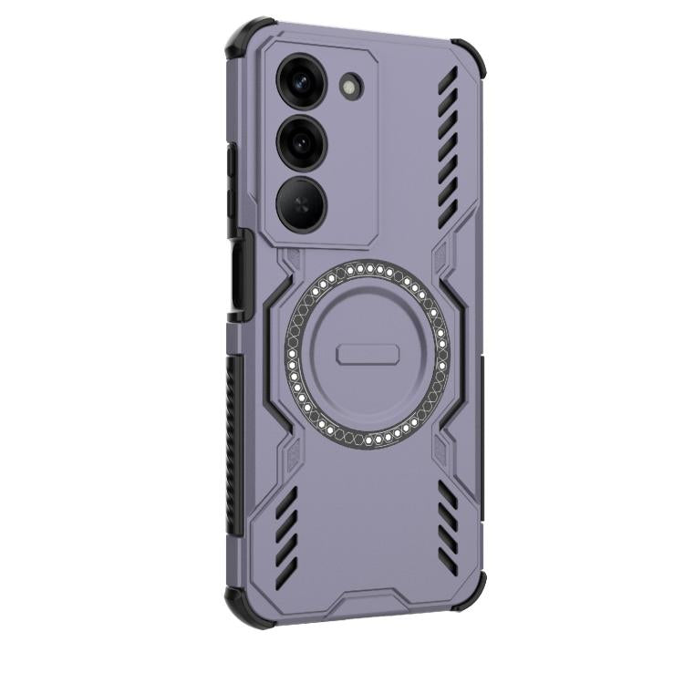 For Realme V60 Pro 5G Butterfly Armor MagSafe Magnetic Ring Shockproof Phone Case