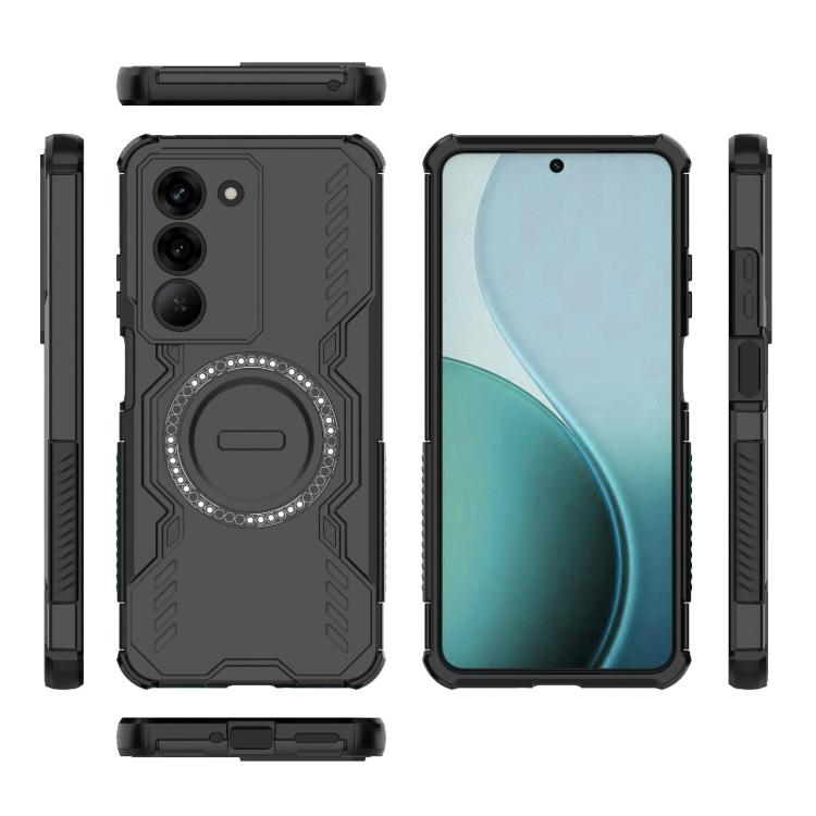 For Realme V60 Pro 5G Butterfly Armor MagSafe Magnetic Ring Shockproof Phone Case