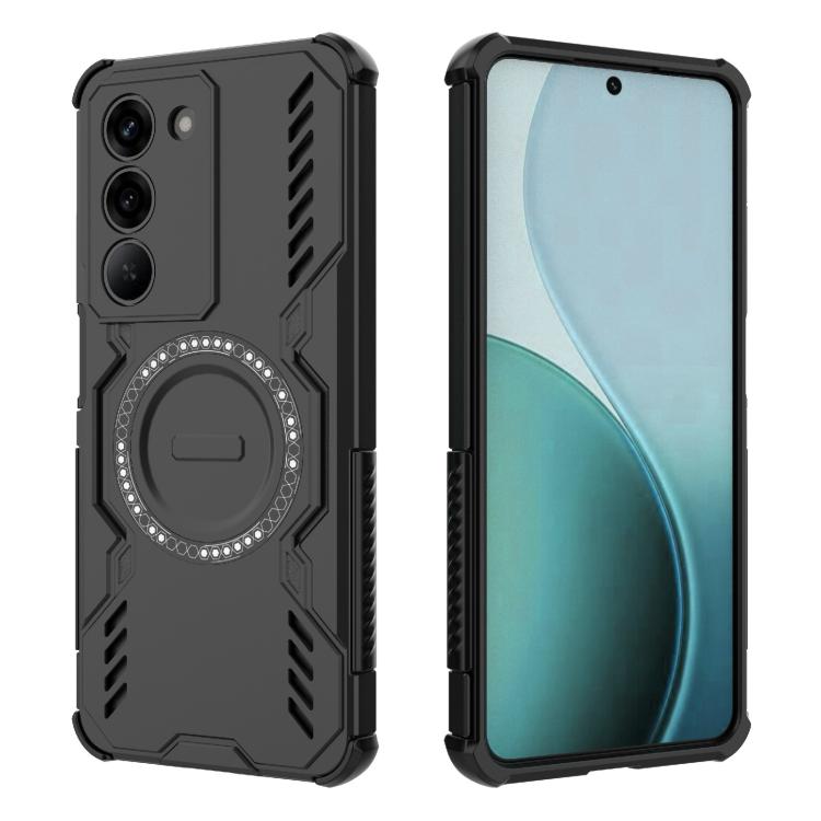 For Realme V60 Pro 5G Butterfly Armor MagSafe Magnetic Ring Shockproof Phone Case