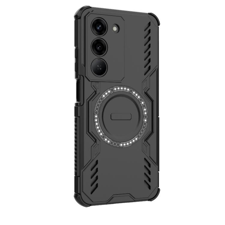 For Realme V60 Pro 5G Butterfly Armor MagSafe Magnetic Ring Shockproof Phone Case