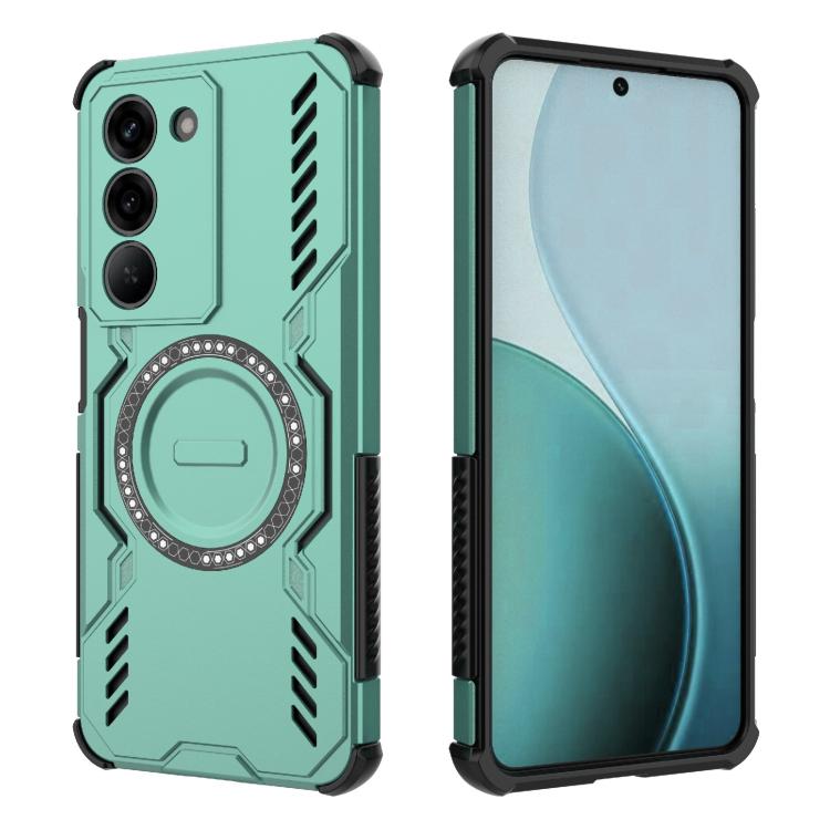For Realme V60 Pro 5G Butterfly Armor MagSafe Magnetic Ring Shockproof Phone Case