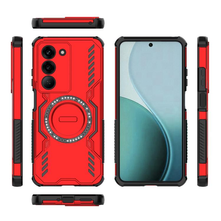 For Realme V60 Pro 5G Butterfly Armor MagSafe Magnetic Ring Shockproof Phone Case