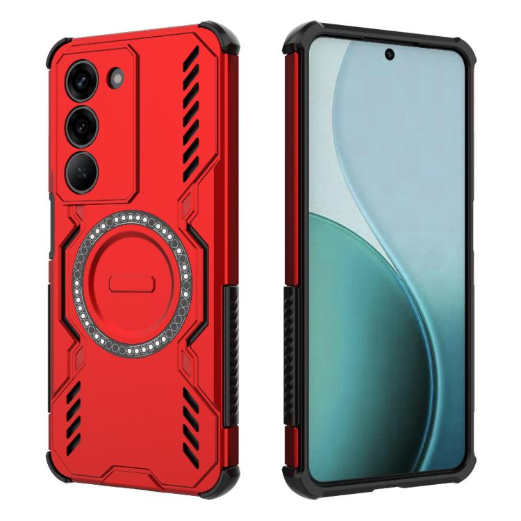 For Realme V60 Pro 5G Butterfly Armor MagSafe Magnetic Ring Shockproof Phone Case