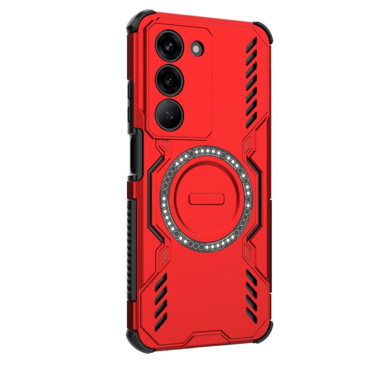 For Realme V60 Pro 5G Butterfly Armor MagSafe Magnetic Ring Shockproof Phone Case