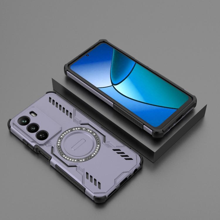 For Realme C73 5G Global Butterfly Armor MagSafe Magnetic Ring Shockproof Phone Case