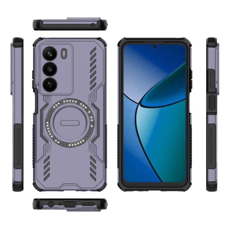 For Realme C73 5G Global Butterfly Armor MagSafe Magnetic Ring Shockproof Phone Case