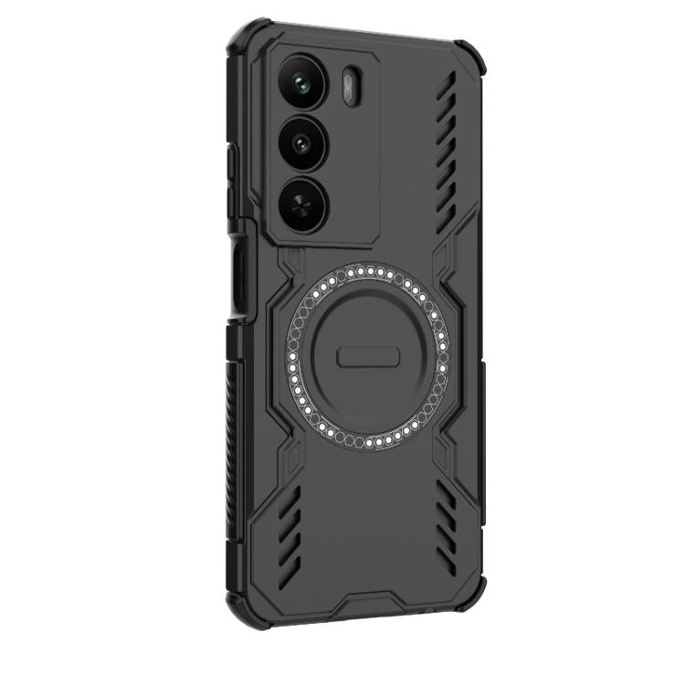 For Realme C73 5G Global Butterfly Armor MagSafe Magnetic Ring Shockproof Phone Case
