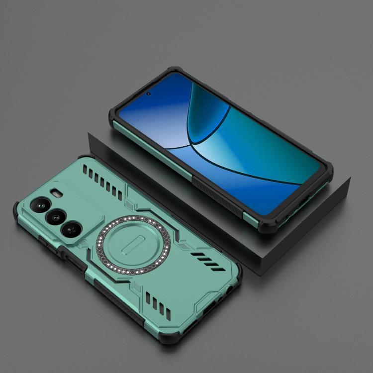 For Realme C73 5G Global Butterfly Armor MagSafe Magnetic Ring Shockproof Phone Case