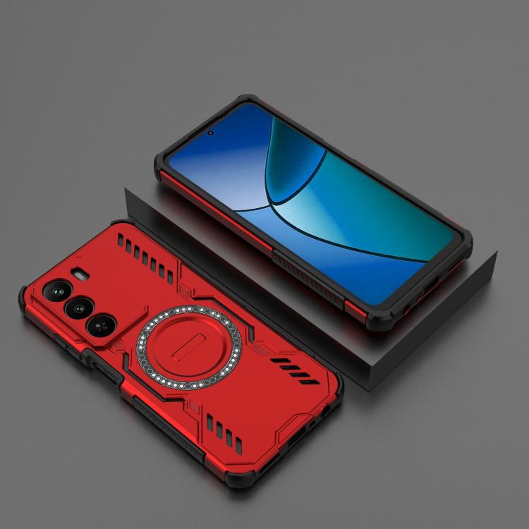 For Realme C73 5G Global Butterfly Armor MagSafe Magnetic Ring Shockproof Phone Case