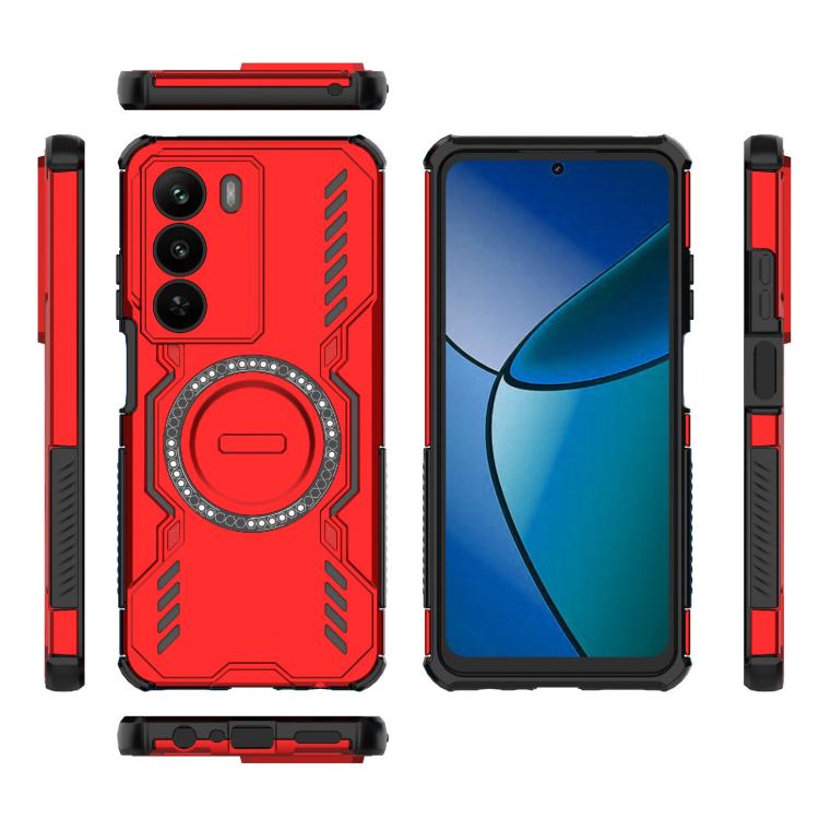 For Realme C73 5G Global Butterfly Armor MagSafe Magnetic Ring Shockproof Phone Case