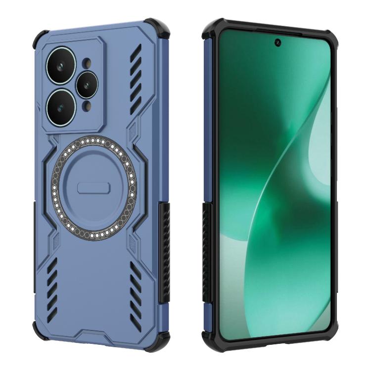 For Realme 15 5G Global Butterfly Armor MagSafe Magnetic Ring Shockproof Phone Case