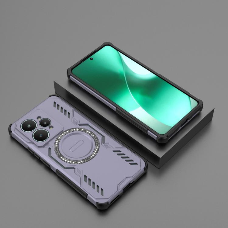 For Realme 15 5G Global Butterfly Armor MagSafe Magnetic Ring Shockproof Phone Case