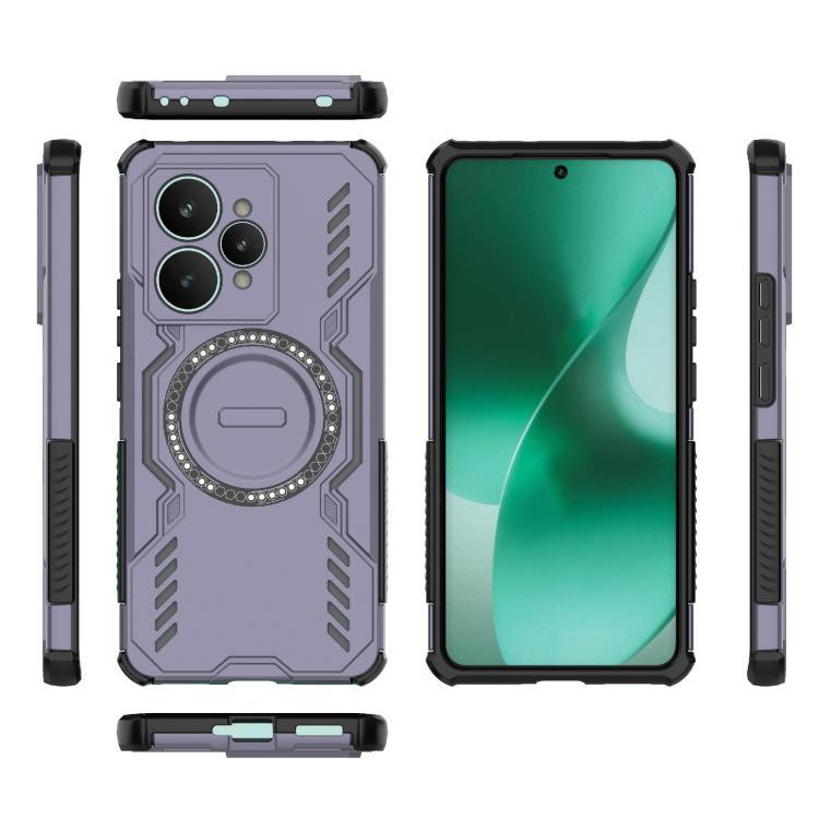 For Realme 15 5G Global Butterfly Armor MagSafe Magnetic Ring Shockproof Phone Case