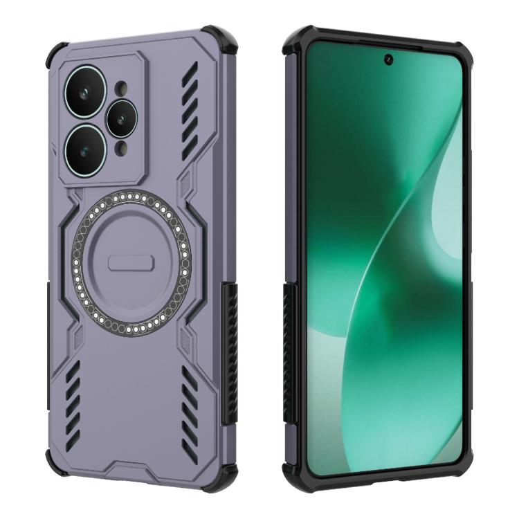 For Realme 15 5G Global Butterfly Armor MagSafe Magnetic Ring Shockproof Phone Case