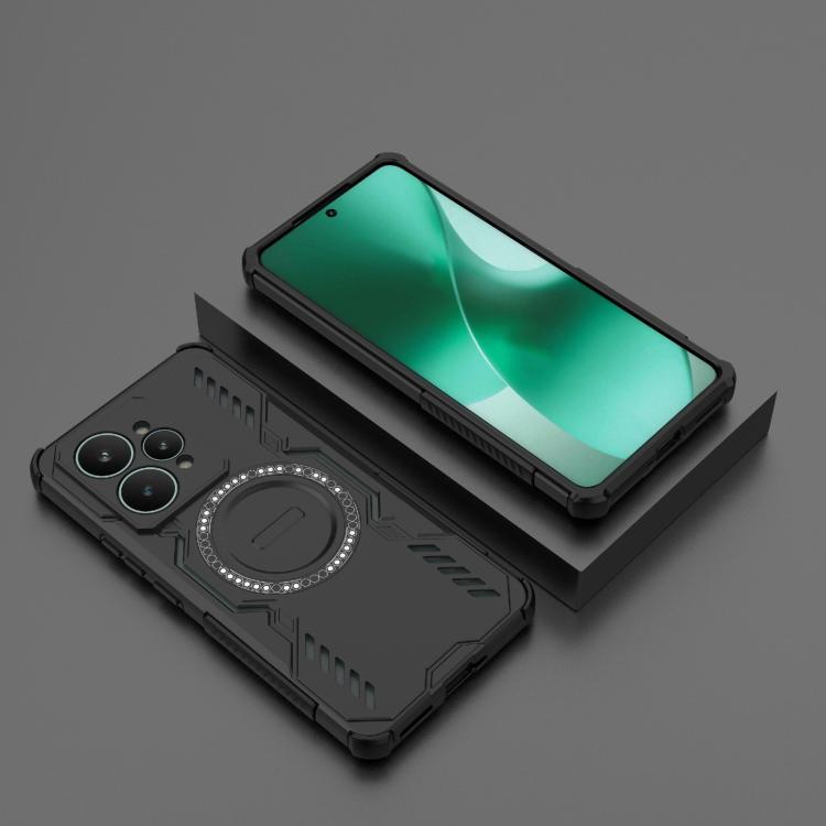 For Realme 15 5G Global Butterfly Armor MagSafe Magnetic Ring Shockproof Phone Case